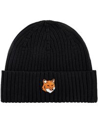 Maison Kitsuné - Fox Head Beanie - Lyst