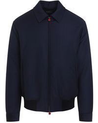 Kiton - Jassen ,Blauw ,Wol Bomberjack - Lyst