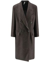 Hevò - Double-Breasted Coats - Lyst