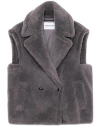 Stand Studio - Jassen ,Grijs ,Wol Carly Vest - Lyst