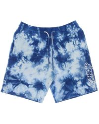 RIPNDIP - Blaue Acid Wash Sweat Shorts Leichtes Trainingsanzug - Lyst