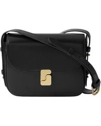 Soeur - Tassen ,Zwart ,Katoen Bellissima Mini Leren Crossbody Tas - Lyst
