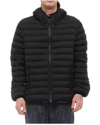Suns - Jassen ,Zwart ,Polyester Zwarte Waterdichte Ripstop Reisjas - Lyst