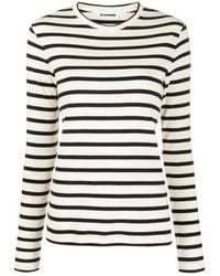 Jil Sander - Gestreiftes Langarm-T-Shirt - Lyst