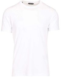 Tom Ford - Perforated Rib T-Shirt - Lyst
