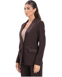 ViCOLO - Bruine Jas Met Verfijnd Ontwerp - Lyst