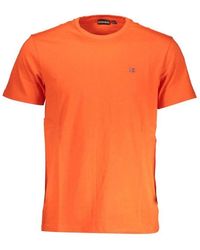 Napapijri - Rotes logo crew neck t-shirt - Lyst