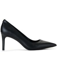 Michael Kors - Zapatos de tacón alina de cuero negro - Lyst