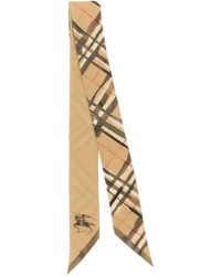 Burberry - Silk Scarves - Lyst