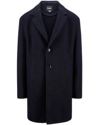 BOSS - Jassen ,Blauw ,Leer C-Cale-244 Coat - Lyst
