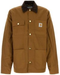 Carhartt - Michigan Katoen Bruin Jack - Lyst