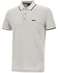 HUGO - Tops ,Grijs ,Katoen Paddy Polo Shirt - Lyst