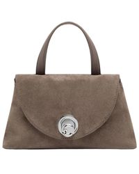 Coccinelle - Wildleder Bimaterial Kleine Handtasche Nikla Stil - Lyst