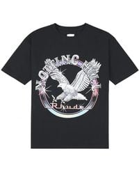 Rhude - Tops ,Zwart ,Katoen Notting Hill Eagle T-Shirt - Lyst