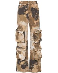 Blumarine - Cargo Pants With Camouflage Motif - Lyst