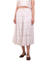 LoveShackFancy - Midi Skirts - Lyst