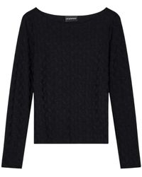 Emporio Armani - Round-Neck Knitwear - Lyst