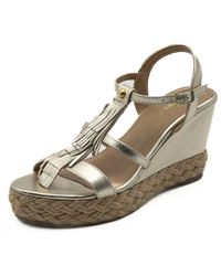 Gioseppo - Damen Keilsandalen Platinum Elderon - Lyst