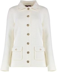 Gucci - Cardigan En Mezcla De Algodon Con Gg - Lyst