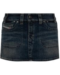 DIESEL - Denim Skirts - Lyst