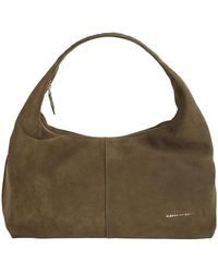 Alexander Smith - Chloe Schultertasche Aus Olivgrünem Wildleder - Lyst