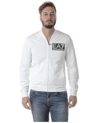 EA7 - Zip-Through Sweatshirt Hoodie - Lyst