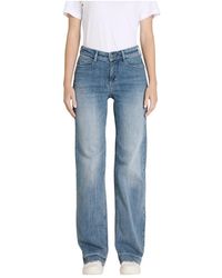 M·a·c - Jeans ,Blauw ,Katoen Dream Wide Broek - Lyst