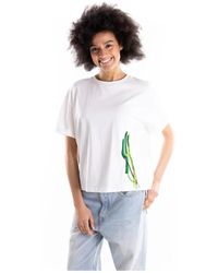 Akep - T-Shirt Met Geborduurde Patch - Lyst