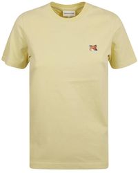 Maison Kitsuné - Fuchskopf patch t-shirt - Lyst