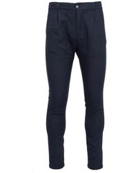 Cruna - Broeken ,Blauw ,Linnen Blauwe Linnenmix Broek - Lyst