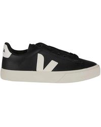 Veja - Schoenen ,Zwart ,Leer Campo Leather Sneaker - Lyst