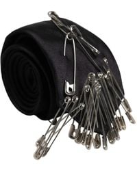 Dolce & Gabbana - Safety Pins Seidenkrawatte Mit Verstellmöglichkeit - Lyst