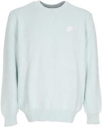 Nike - Truien & Vesten ,Blauw ,Katoen Crewneck Glacier/ Sweater - Lyst