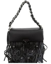 Marella - Schwarze Polyester-Schultertasche - Lyst