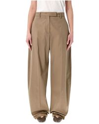 Thelatest - Broeken ,Bruin ,Leer Dina Tailored Pants - Lyst