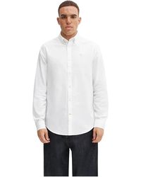 Barbour - Overhemden ,Wit ,Katoen Oxtown Tailored Shirt - Lyst