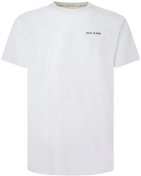 Pepe Jeans - Minimalistisches nautik-design t-shirt - Lyst