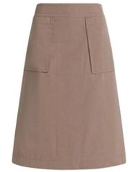Alberta Ferretti - Utility Katoenen Midi Rok - Lyst