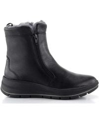 Ara - Schwarze keil stiefeletten für frauen - Lyst