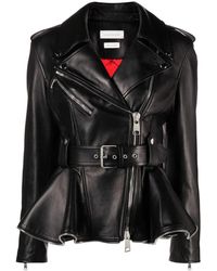 Alexander McQueen - Leather jackets - Lyst