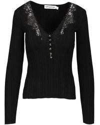 Self-Portrait - V-Neck Knitwear - Lyst