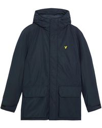 Lyle & Scott - Jassen ,Blauw ,Mid Jassen Membrane Parka - Lyst