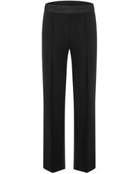 Cambio - Pantalones negros elegantes con banda de cintura bordada - Lyst