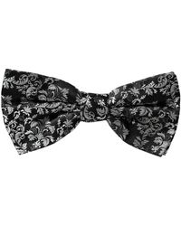 Dolce & Gabbana - Floral Silk Adjustable Neck Bow Tie - Lyst
