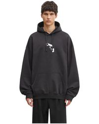 Vetements - Hoodies & Sweatvesten ,Zwart ,Katoen Cctv Oversized Hooded Sweatshirt - Lyst