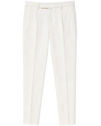 BRIGLIA - Broeken ,Wit ,Katoen Tapered Broeken - Lyst