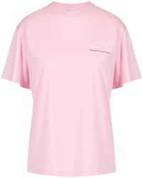Iceberg - Tops ,Roze ,Katoen Regular Fit T-Shirt - Lyst