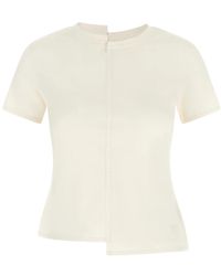 Y-3 - Tops ,Wit ,Katoen T-Shirt - Lyst