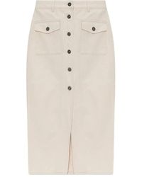 Self-Portrait - Denim Skirts - Lyst