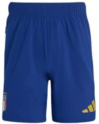 adidas - Fitness ,Blauw ,Polyester Italy Tiro Travel Shorts - Lyst